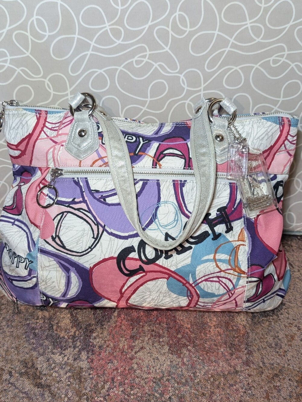 Coach Poppy Glam Tote